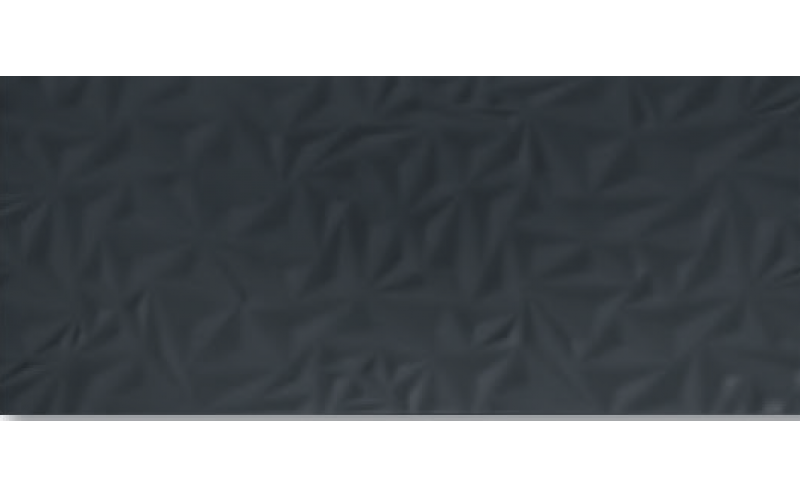 Настенная Плитка Карат Черный Объемный (130593) 20X45