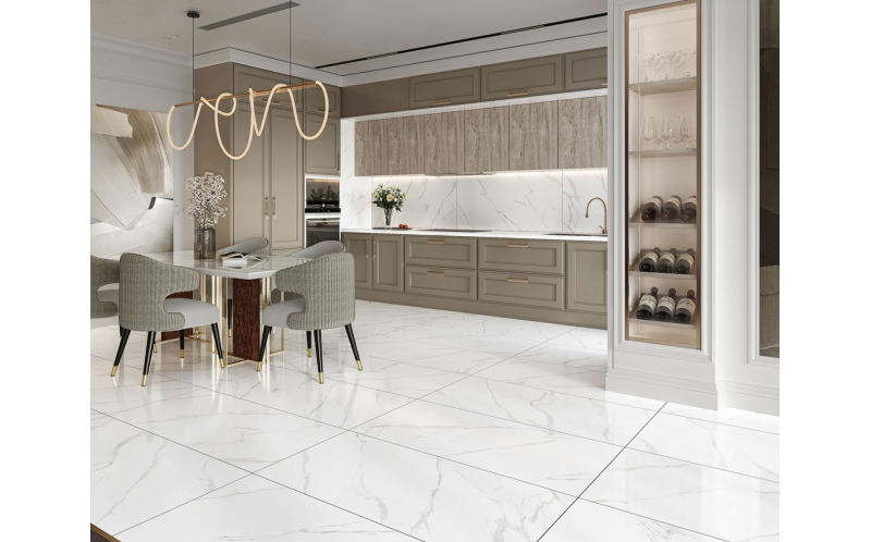 Керамогранит Buono Ceramica Marble Statuario Alba Glossy 60x120 (M4400P)