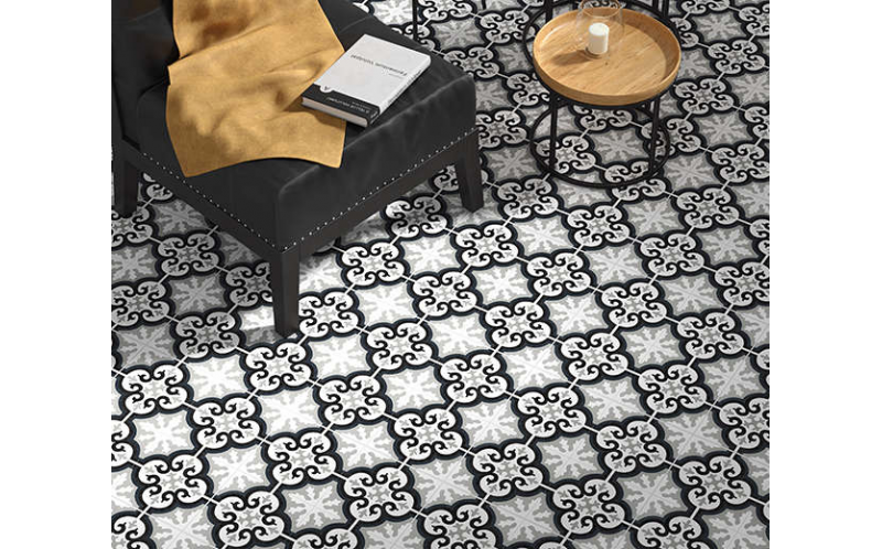 Керамогранит Etili Seramik Manisa Black Pre-Cut 45x45