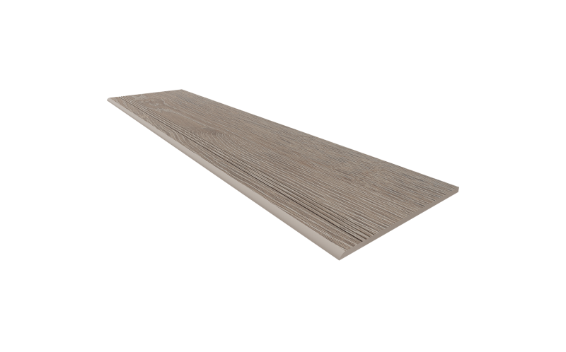 Ступень Estima KW02 Kraft Wood Light Grey структурированный с насечками 30x120