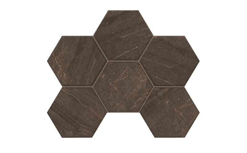Мозаика Gabbro Brown Hexagon GB04 25x28.5