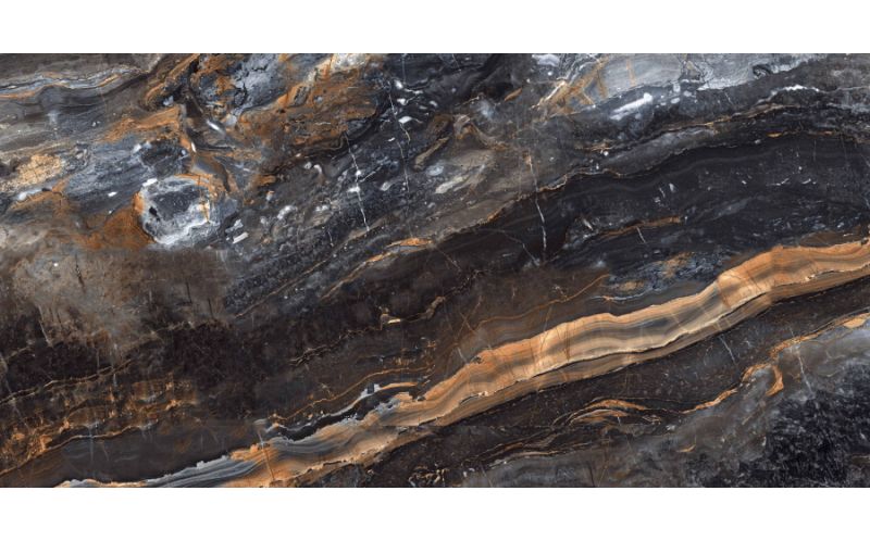 Керамогранит Neodom Massimo Lawa Nero Polished 80x160 (N20421)