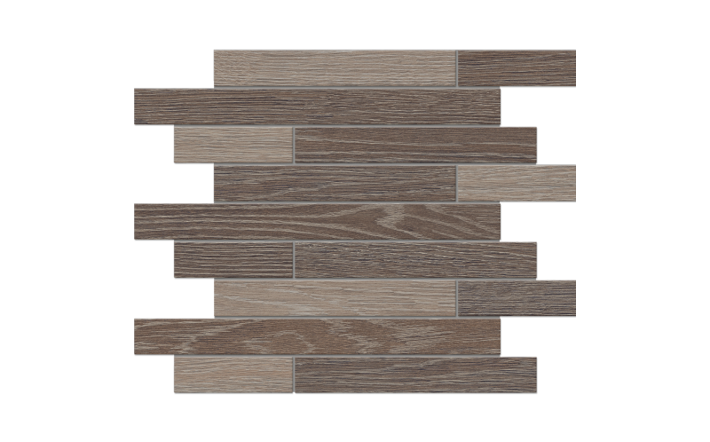 Мозаика Estima KW03/KW02 Wenge/Light Grey Muretto структурированный 30x35