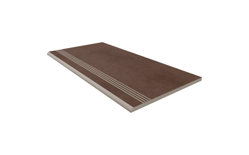 Ступень Estima CA03 Cave Brown неполированный с насечками 30x60