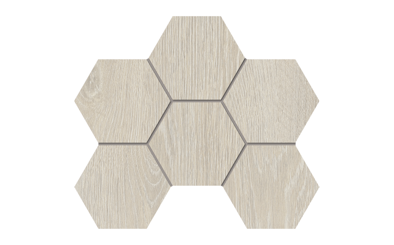 Мозаика Estima KW00 Kraft Wood Nordic Hexagon структурированный 25x28,5