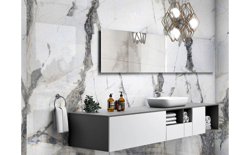 Керамогранит Neodom Titanium Statuario Amaze Polished 120x280 (N80002)