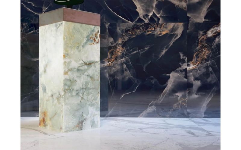 Керамогранит Neodom Titanium Crystal Onyx Bianco Polished 120x280 (N80006)