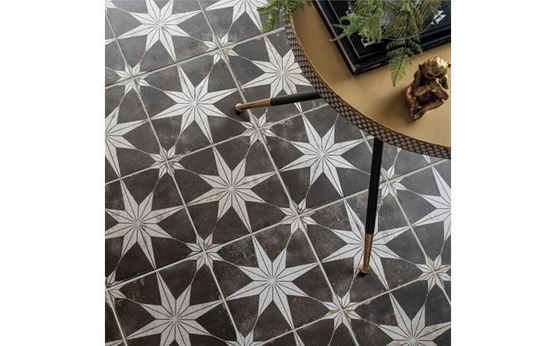 Керамогранит Etili Seramik Scintilla Black Pre-Cut 45x45