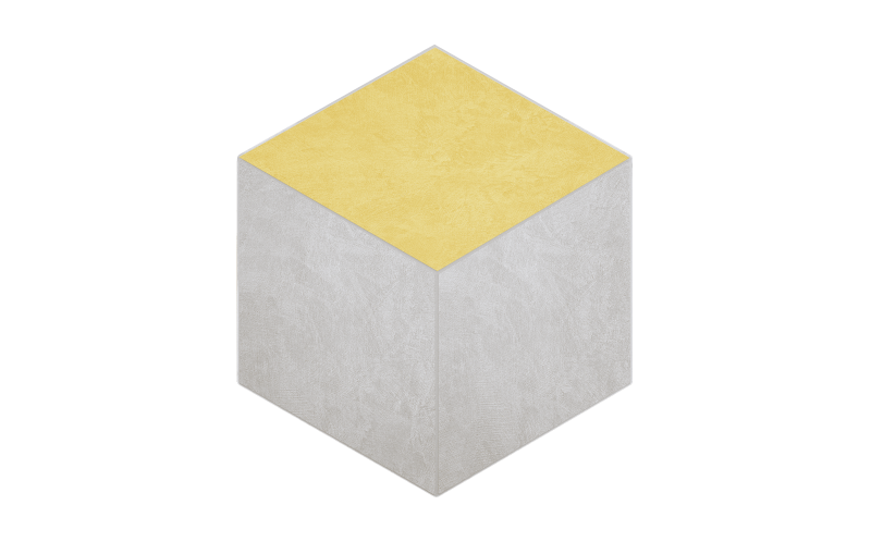 Мозаика Spectrum Cube Milky White SR00/Yellow SR04 неполированная 25x29