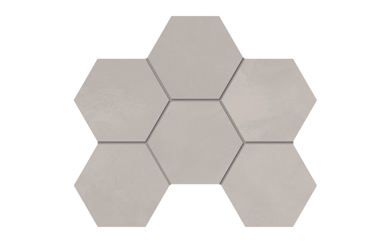 Мозаика Estima GF01 Graffito Light Grey Hexagon неполированный 25x28,5