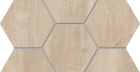 Мозаика Estima SF02 Soft Wood Creamy Hexagon неполированная 25x28.5