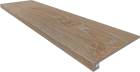 Ступень комплект Estima KW01 Kraft Wood Rusty Beige (Ступень 33x120 структурированный прямоугольный бортик без насечек + Подступенок 14,5x120)