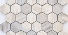 Мозаика Pietrine Hexagonal - Nuvola Rosato (Чип 23X40X7 Мм) 29,2X29,8