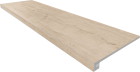 Ступень комплект Estima SF02 Soft Wood Creamy неполированный 33x120 + Подступенок 14.5x120