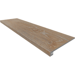 Ступень комплект Estima KW01 Kraft Wood Rusty Beige (Ступень 33x120 структурированный прямоугольный бортик без насечек + Подступенок 14,5x120)