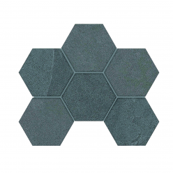 Мозаика Terra Anthracite LN03/TE03 Hexagon 25x28.5