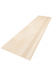 Ступень Marmulla Light Beige MA02 неполированная с насечками 30x120