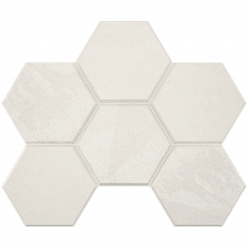 Мозаика Luna White LN00/TE00 Hexagon неполированный 25x28.5