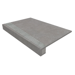 Ступень комплект Terra Grey TE02 33x120 неполированная+Подступенок 14.5x120