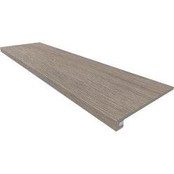 Ступень комплект Estima KW02 Kraft Wood Light Grey (Ступень 33x120 структурированный прямоугольный бортик без насечек + Подступенок 14,5x120)