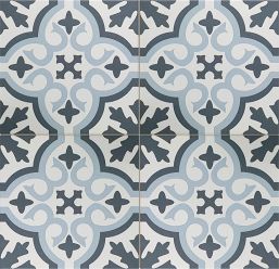 Керамогранит Etili Seramik Venice Sky Blue Black Pre-Cut 45x45