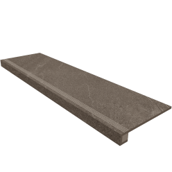 Ступень комплект Gabbro Anthracite GB03 33x120 неполированная+Подступенок 14.5x120