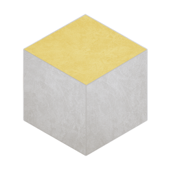 Мозаика Spectrum Cube Milky White SR00/Yellow SR04 неполированная 25x29