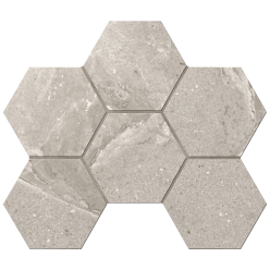 Мозаика Kailas Light Brown Hexagon KA03 неполированная 25x28,5