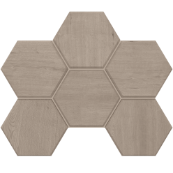 Мозаика Classic Wood Light Grey Hexagon CW01 25x28.5