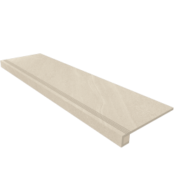 Ступень комплект Gabbro White GB01 33x120 неполированная+Подступенок 14.5x120