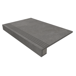 Ступень комплект Luna Anthracite LN03 33x120 неполированная+Подступенок 14.5x120