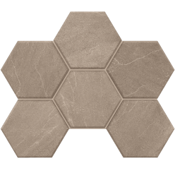 Мозаика Gabbro Grey Hexagon GB02 25x28.5